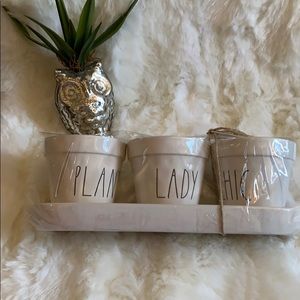 🔴sold as bundle🔴Rae Dunn “crazy plant lady “